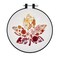 Bucilla Stamped Embroidery Kit W/6" Plastic Hoop-Autumn Foliage